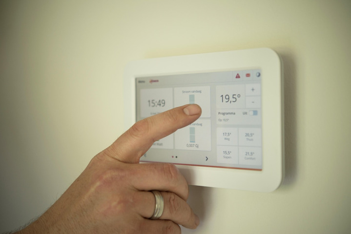 smart thermostat home automation control tablet